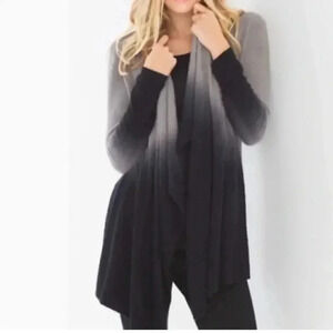 Barefoot Dreams S/M Bamboo Chic Lite 436 Calypso Wrap Ombre Waterfall Cardigan